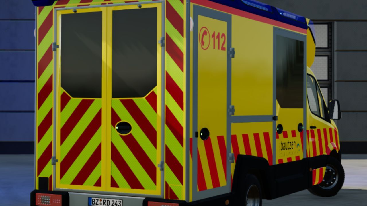 Skórka Mercedes Benz Tigis RTW Bautzen do Farming Simulator 22
