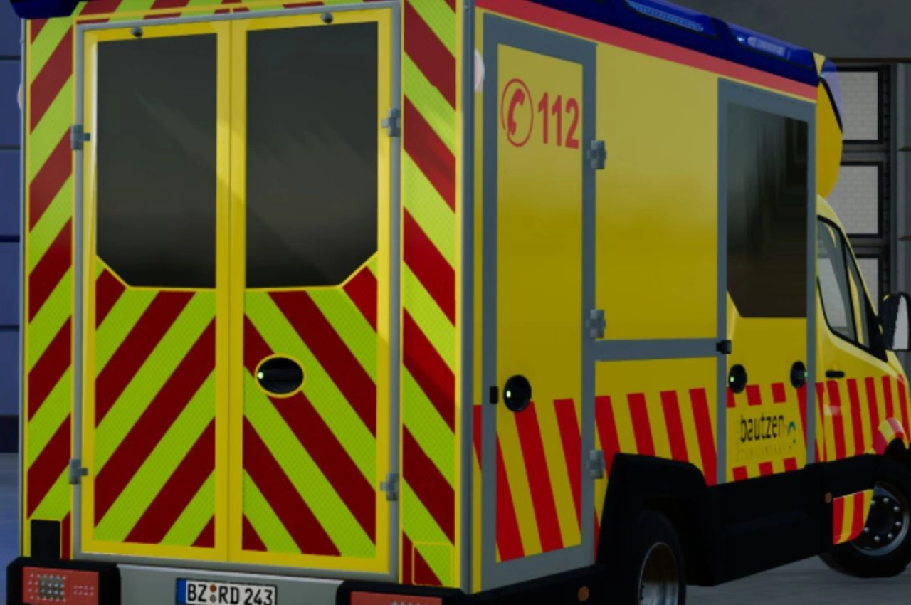 Скін Mercedes Benz Tigis RTW Bautzen для Farming Simulator 22