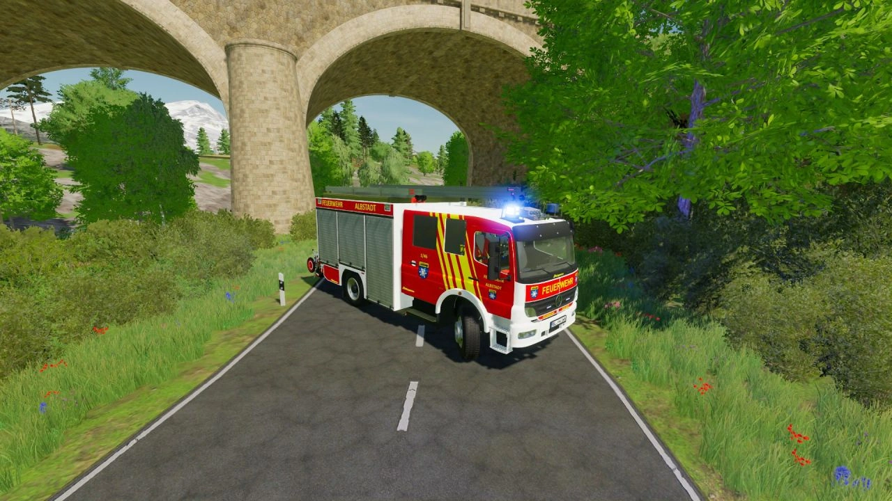 Скін Albstadt Fire Department HLF 20 Schlingmann для Farming Simulator 22