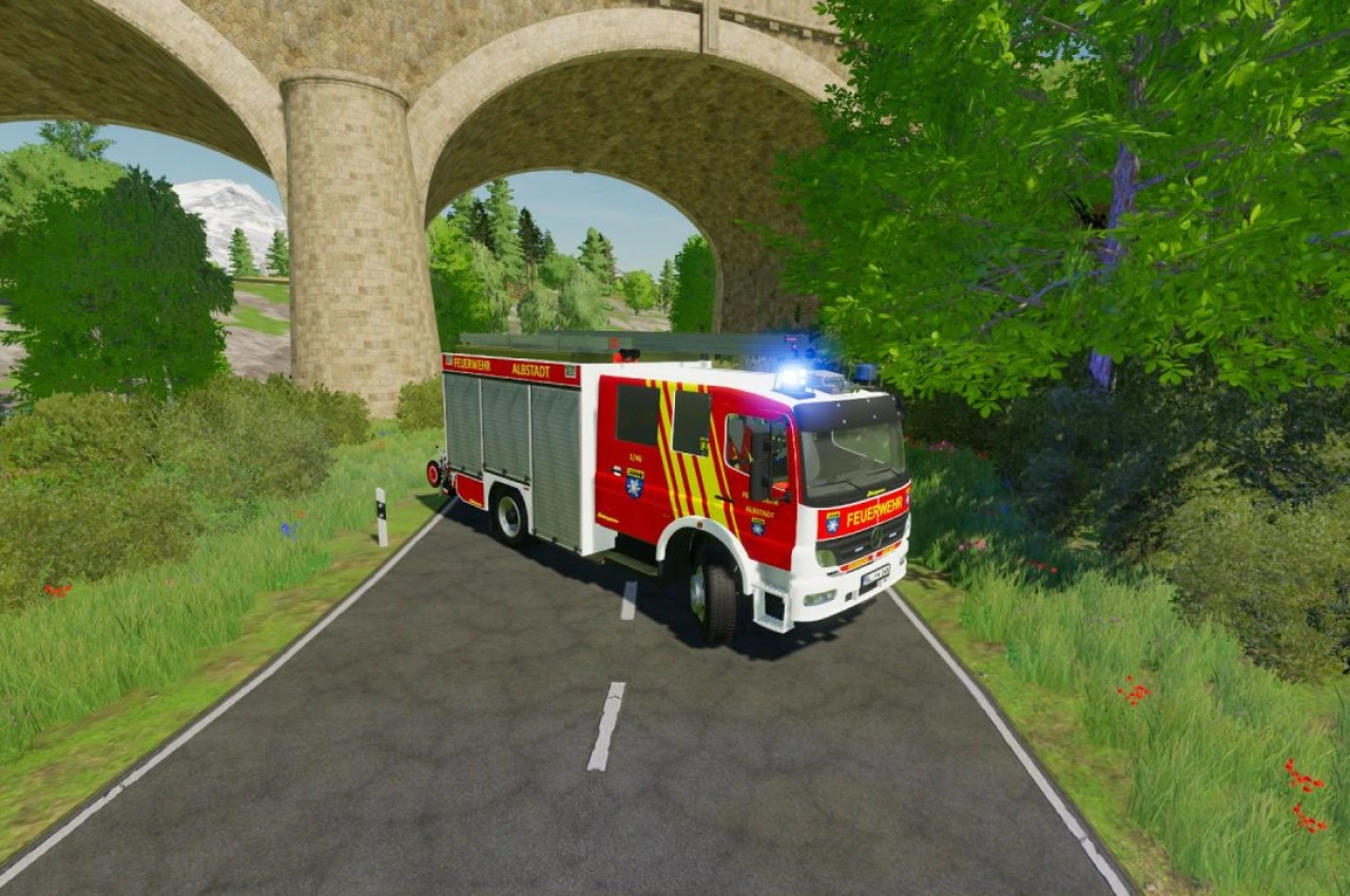 Скін Albstadt Fire Department HLF 20 Schlingmann для Farming Simulator 22
