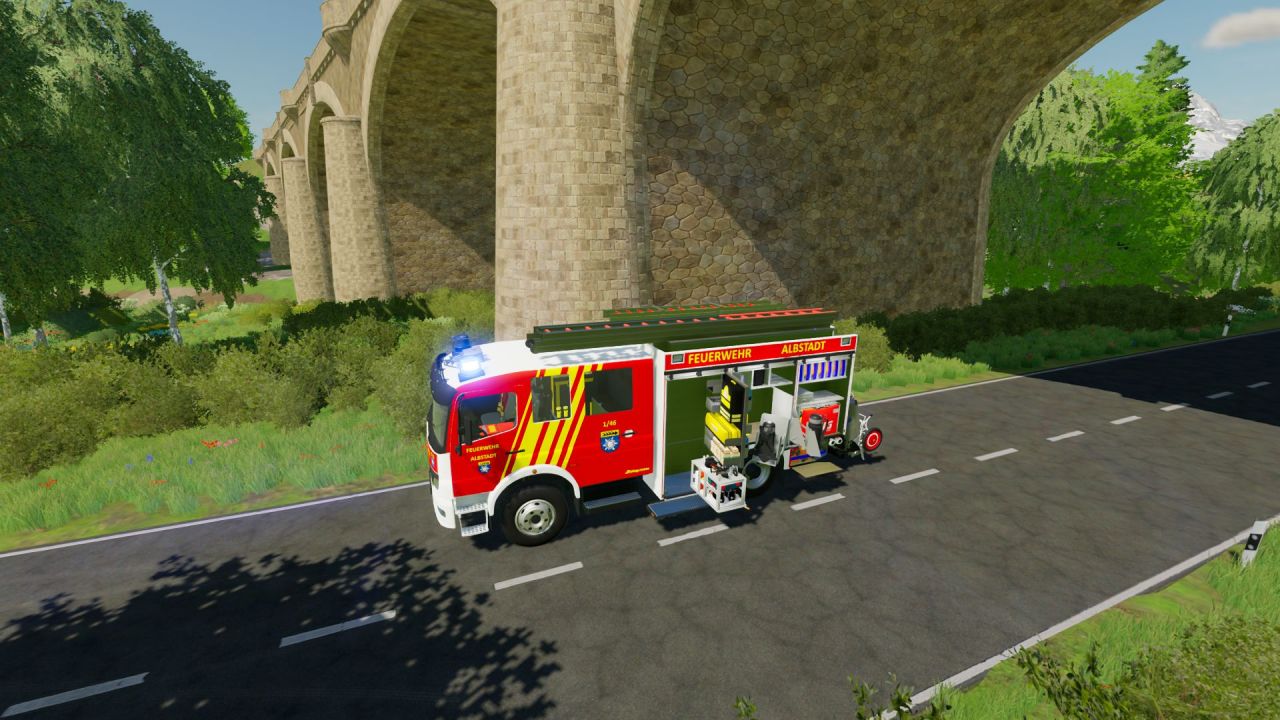 Skórka Albstadt Fire Department HLF 20 Schlingmann do Farming Simulator 22