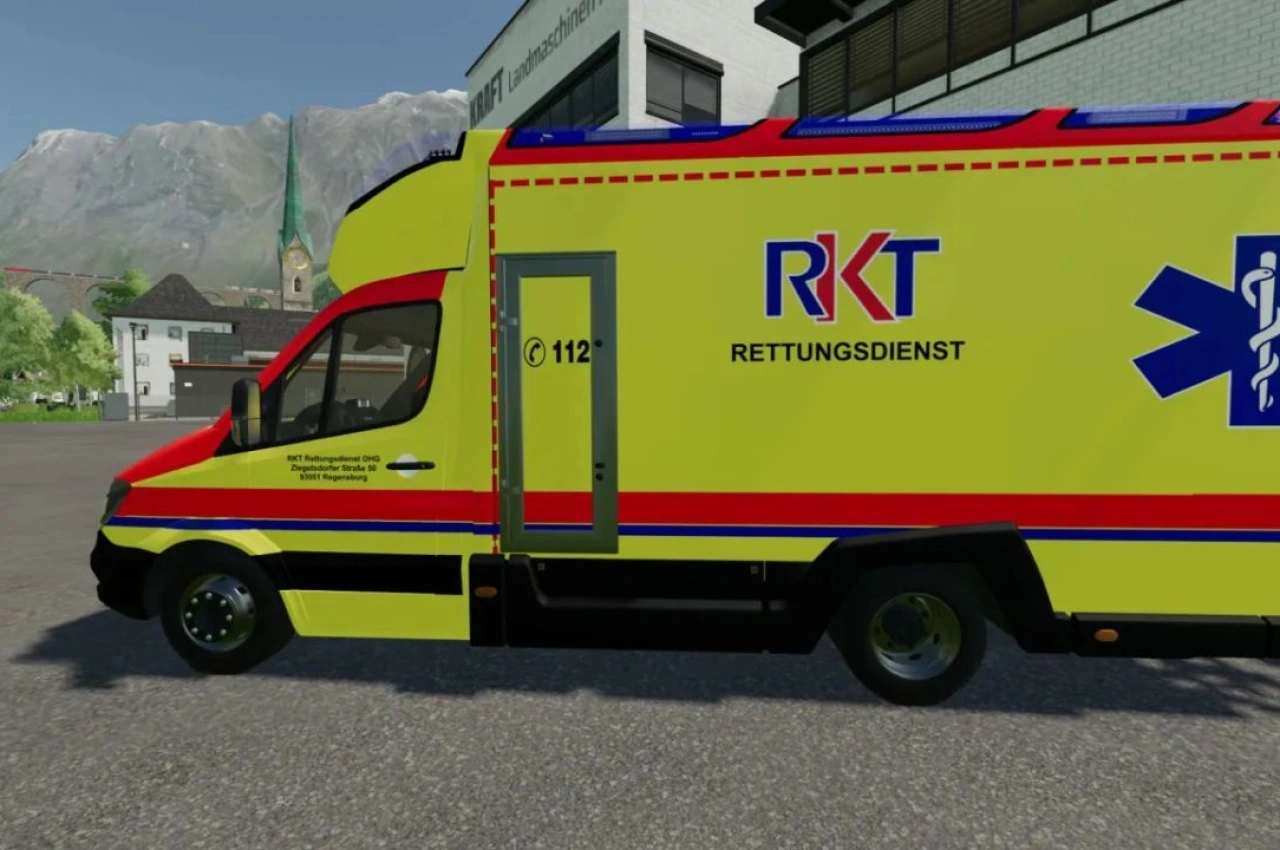 Скін Mercedes Benz Tigis RTW RKT для Farming Simulator 22