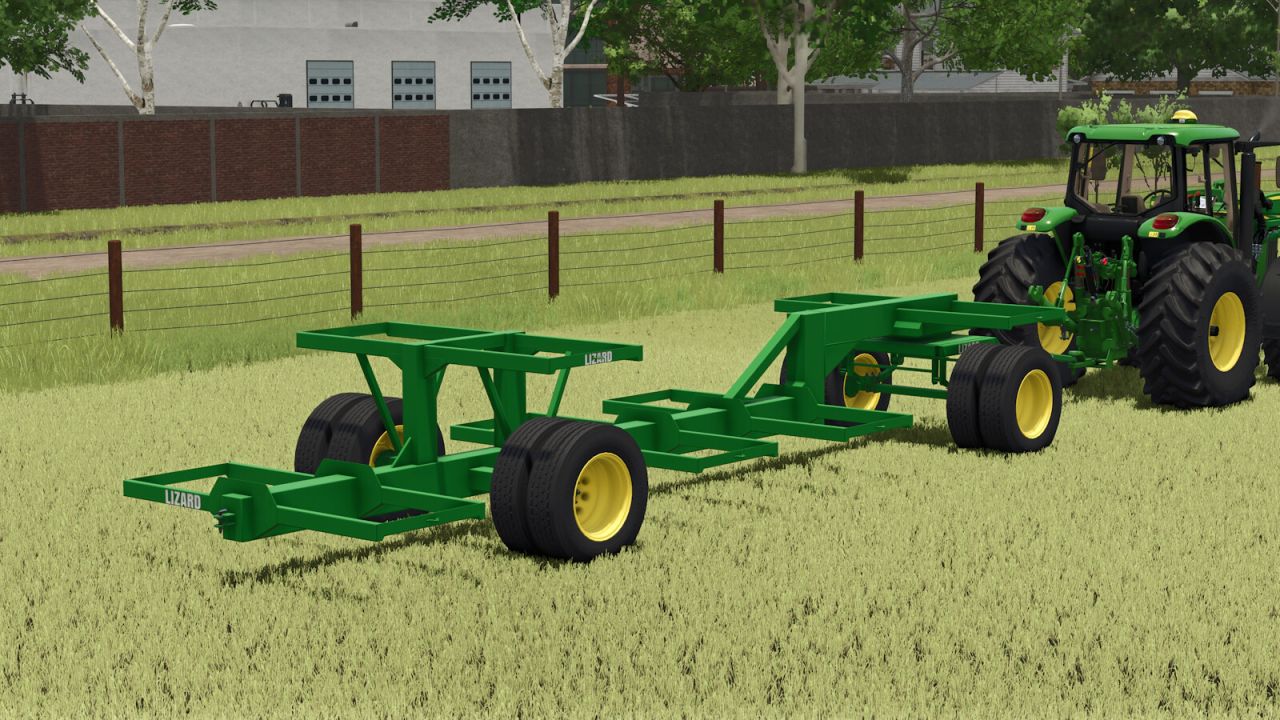Mod Anhänger für den Transport von runden Ballen mit Autoladung Lizard RBT-16 für Farming Simulator 25
