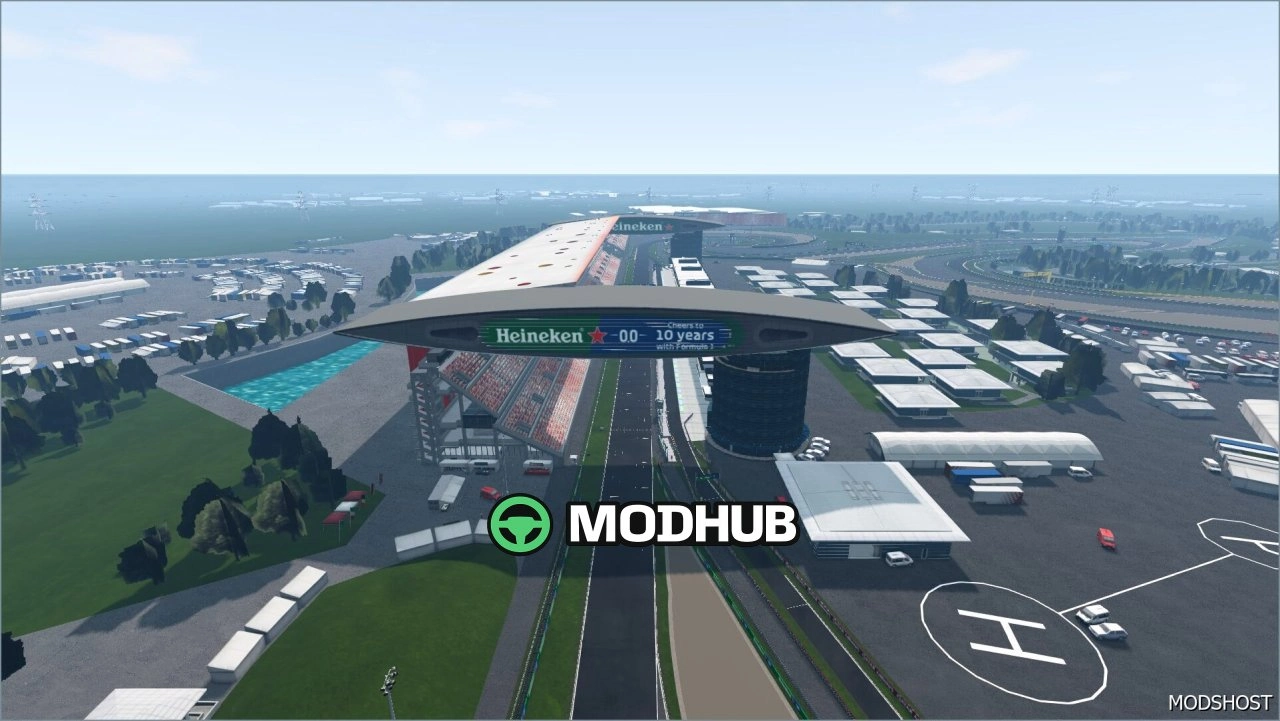 Карта Шанхайського міжнародного автодрому 0.38 для BeamNG.drive