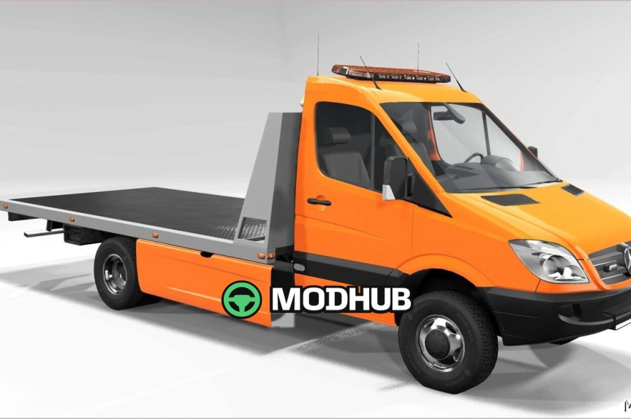 Евакуатор Mercedes Sprinter для BeamNG.drive