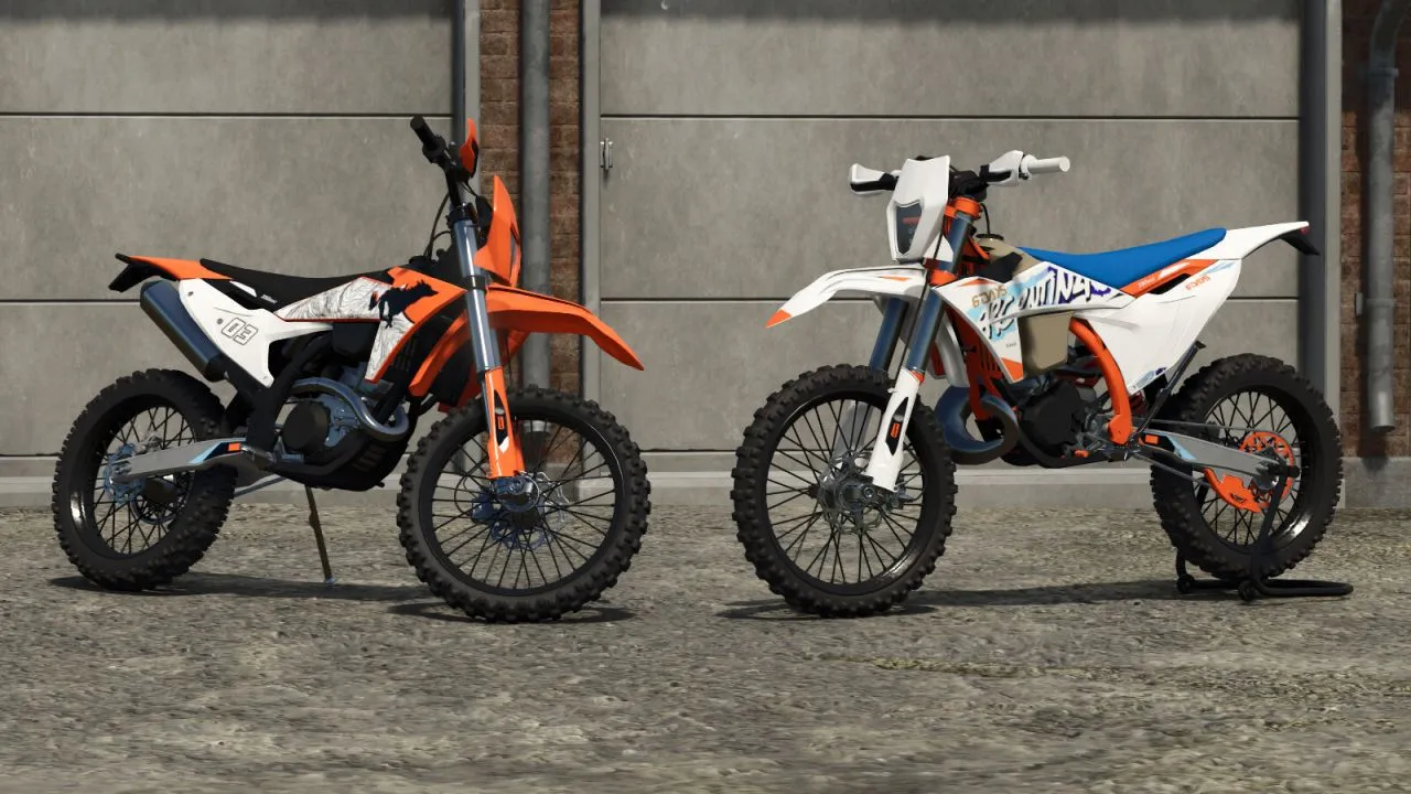 Мод KTM 350 EXC-F для Farming Simulator 25
