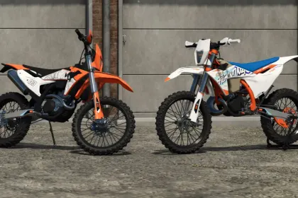 Мод KTM 350 EXC-F для Farming Simulator 25