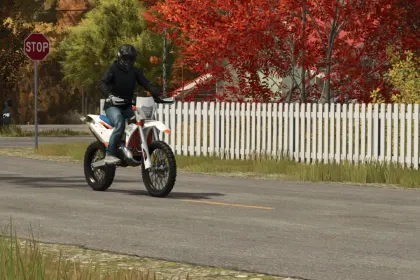 Мод KTM 350 EXC-F для Farming Simulator 25