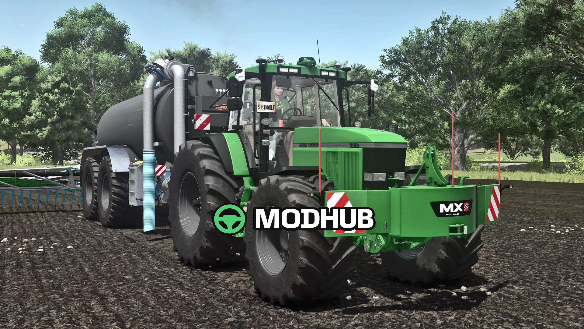 Mod für Traktoren John Deere 7810 FR12 v1511 für Landwirtschafts-Simulator 25