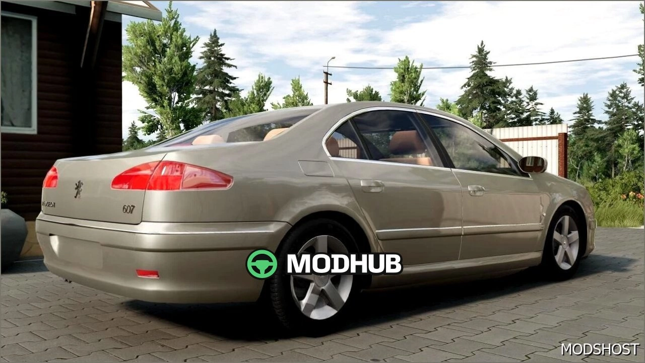 Автомобіль Peugeot 607 V4.6 0.38 для BeamNG.drive