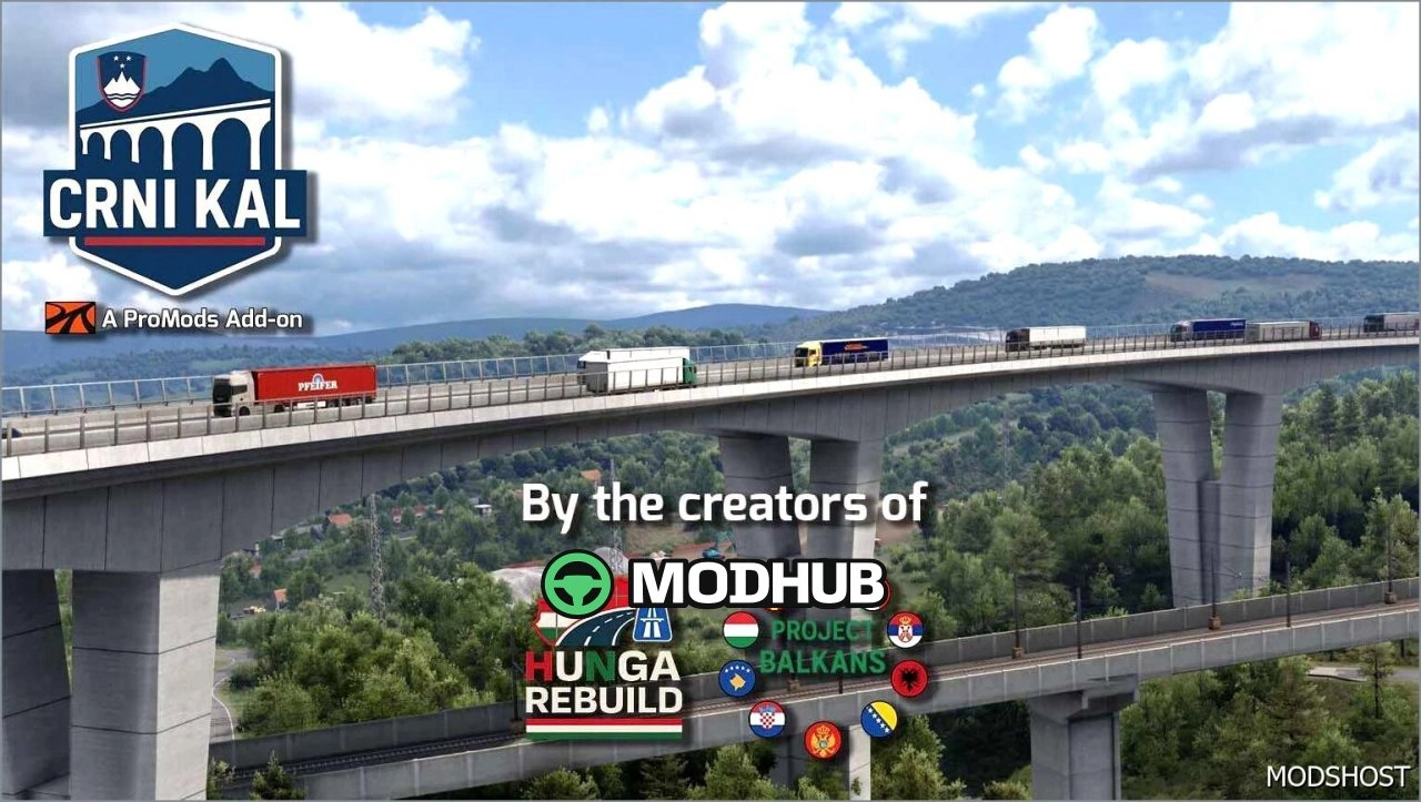 Карта Crni KAL 1.1 (koper + A1 Rework) для Euro Truck Simulator 2