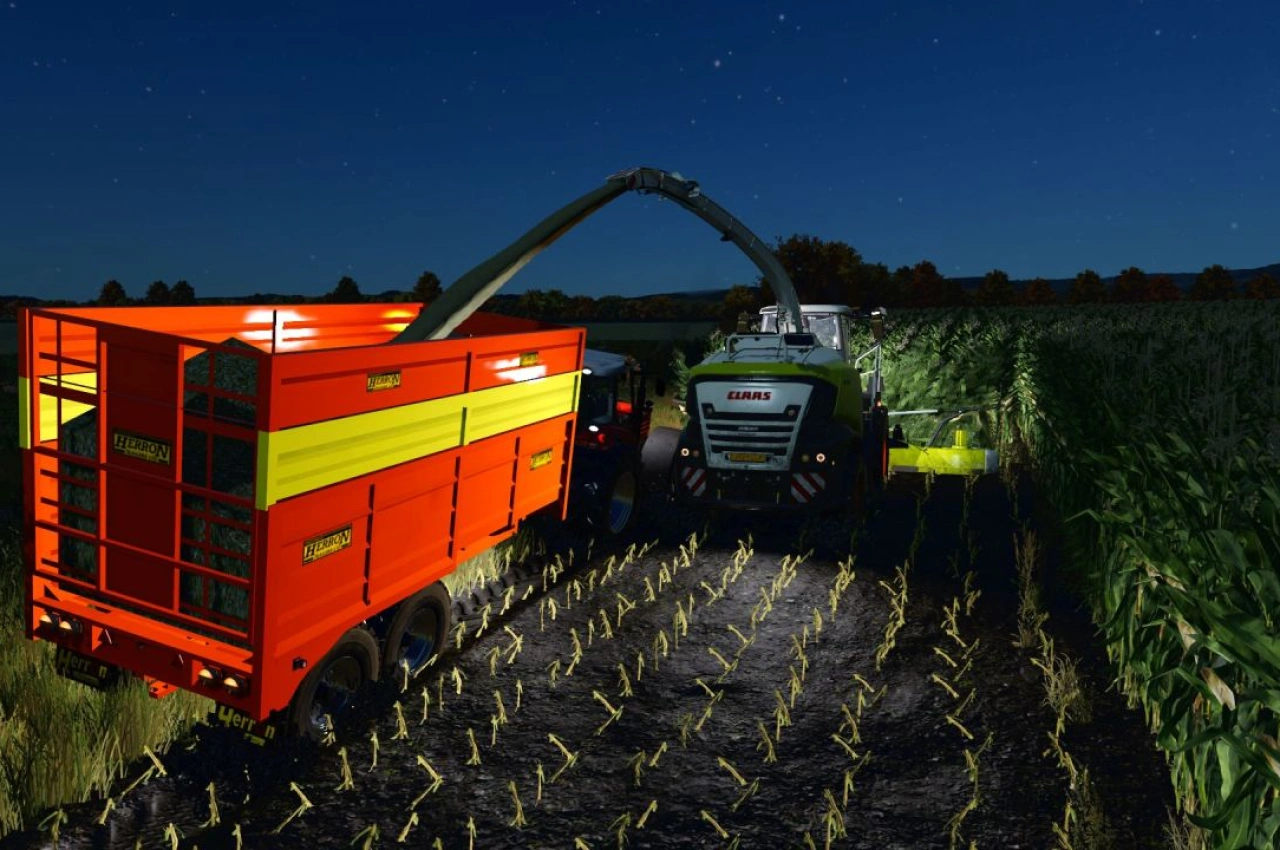 Причіп для силосу Herron H1 14T для Farming Simulator 25