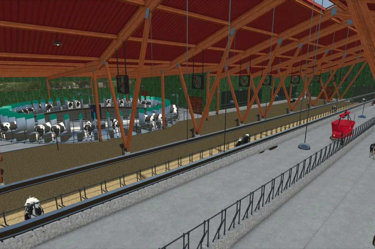 Zautomatyzowana Farma Mleczna 700 do Farming Simulator 25