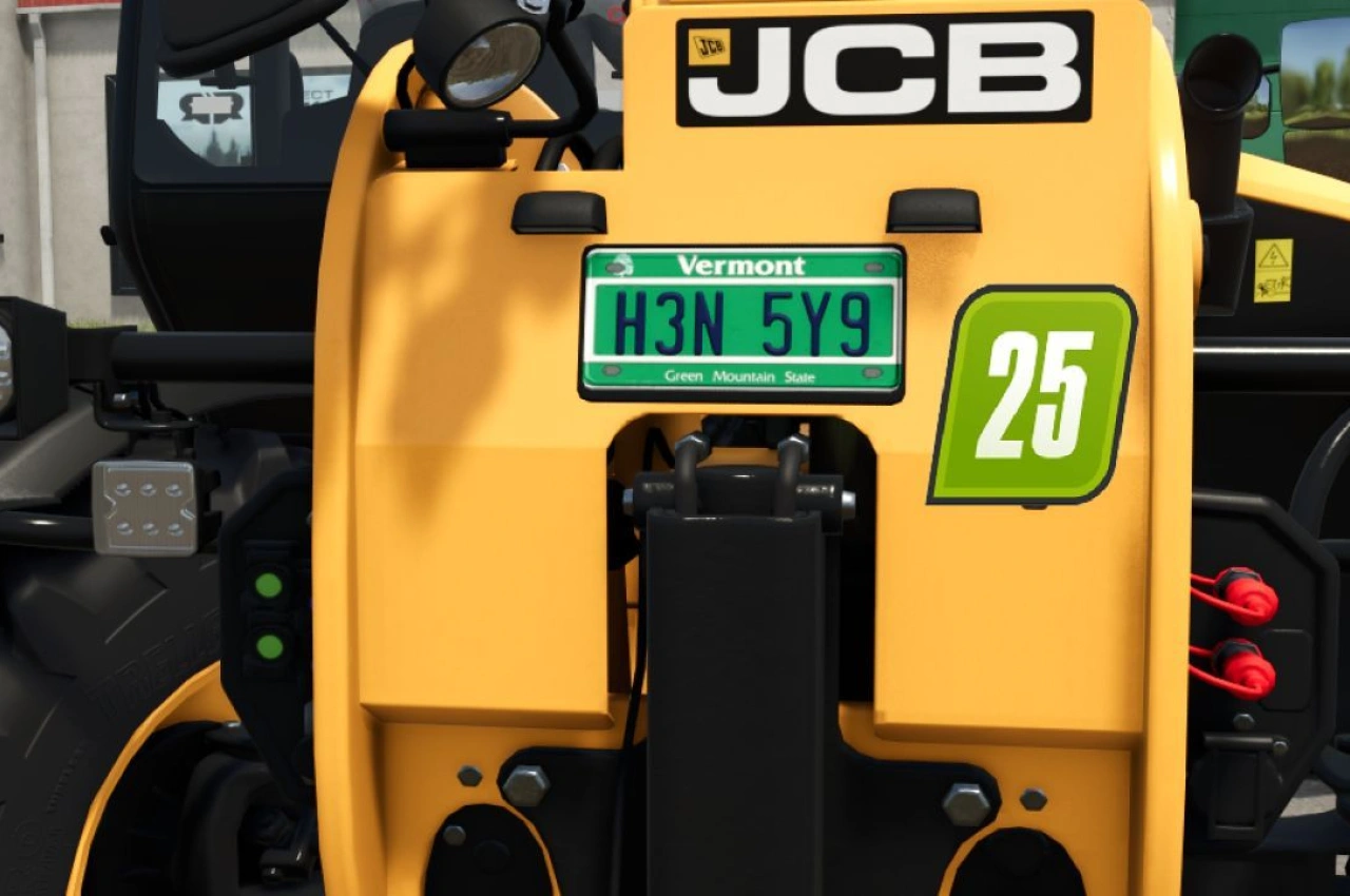 Номерний знак Vermont для Farming Simulator 25