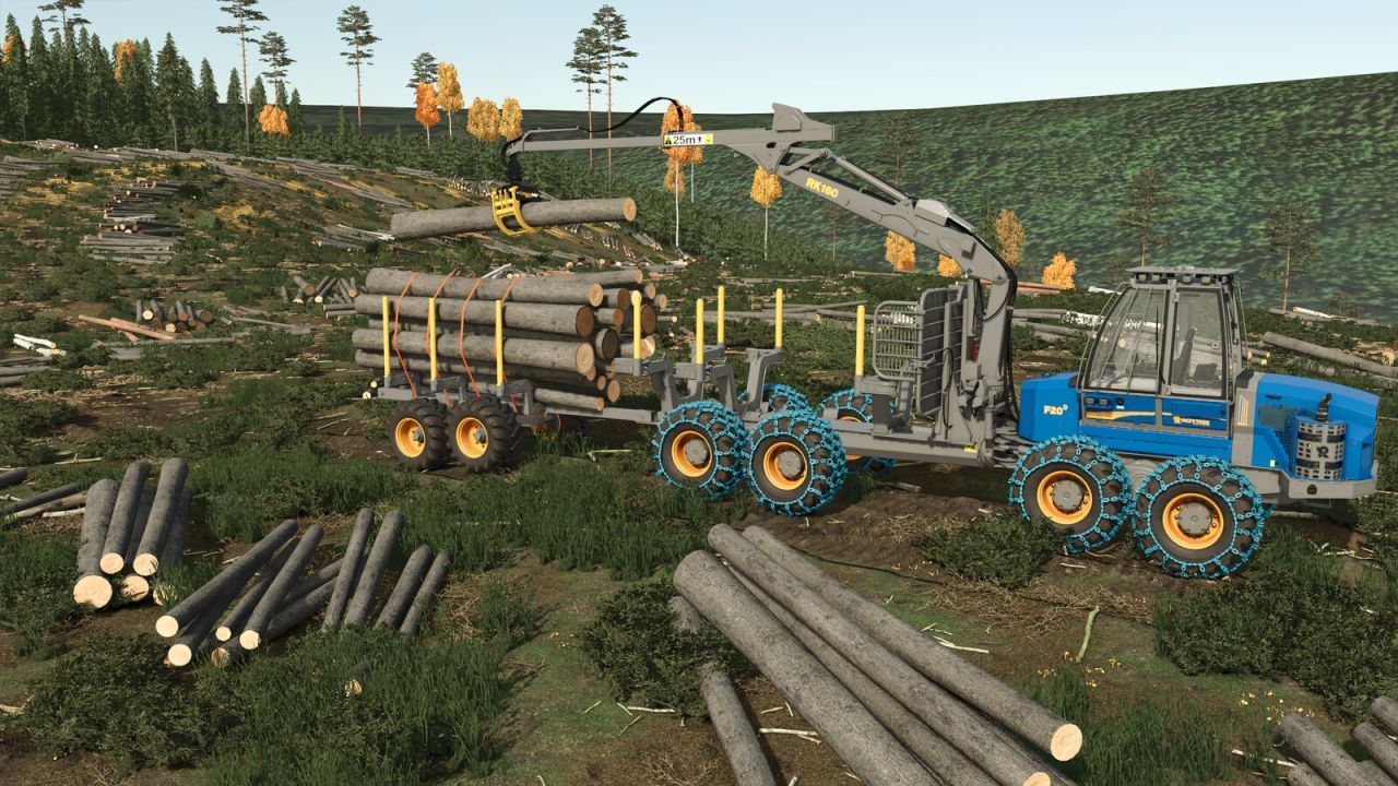 Причіп для лісозаготівлі для Farming Simulator 25