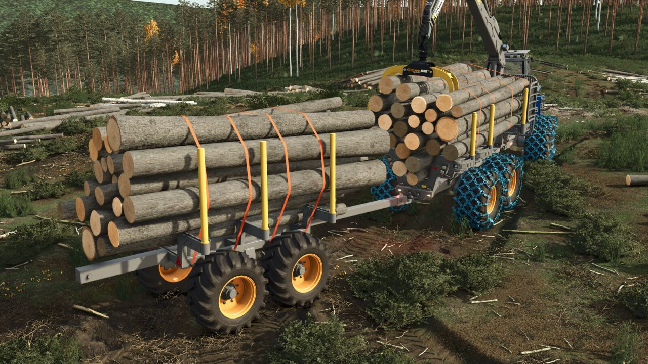 Причіп для лісозаготівлі для Farming Simulator 25