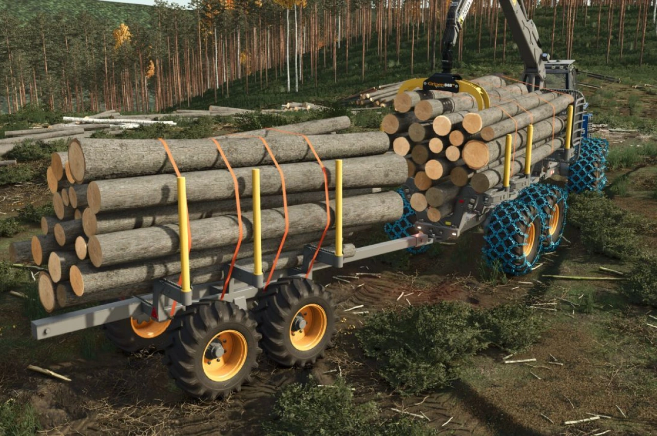 Причіп для лісозаготівлі для Farming Simulator 25