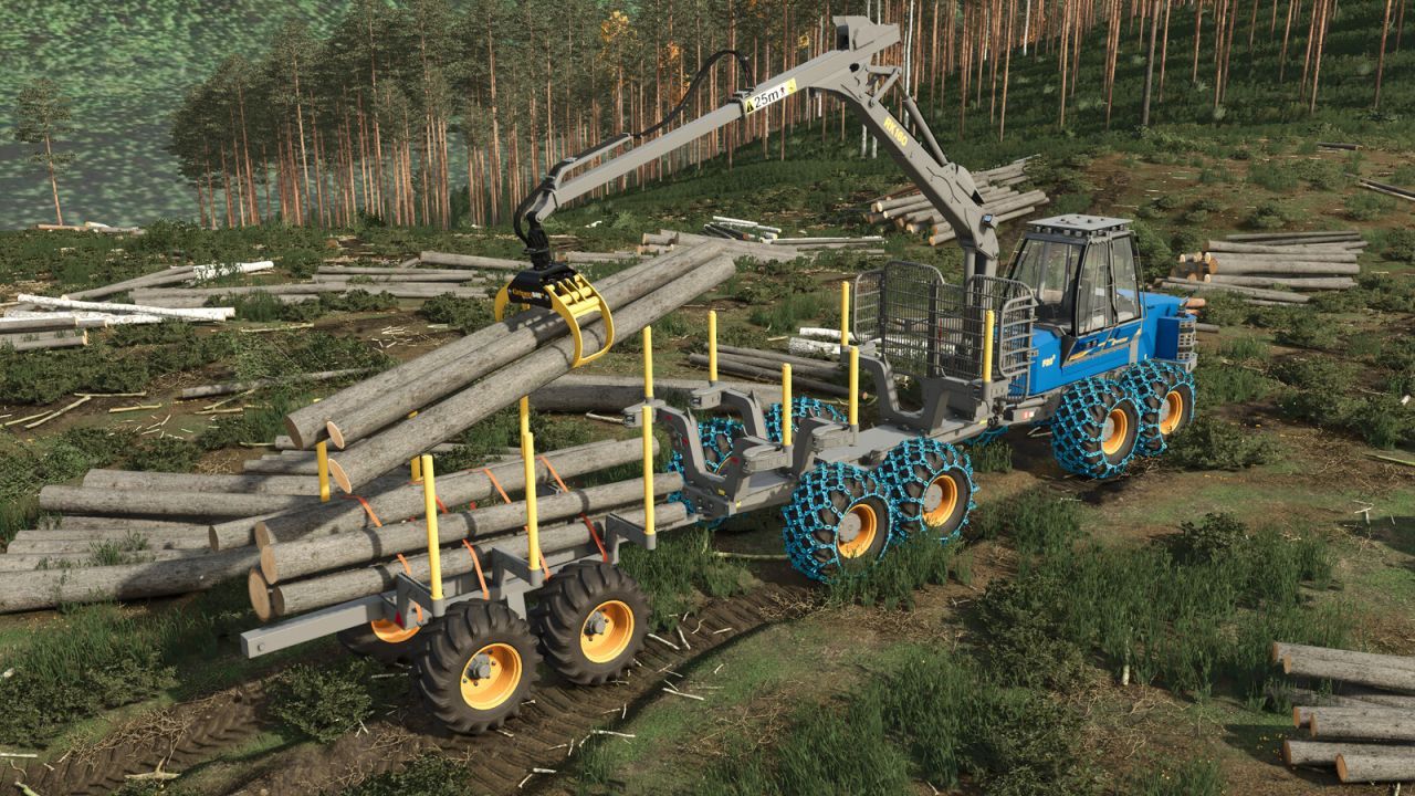 Причіп для лісозаготівлі для Farming Simulator 25