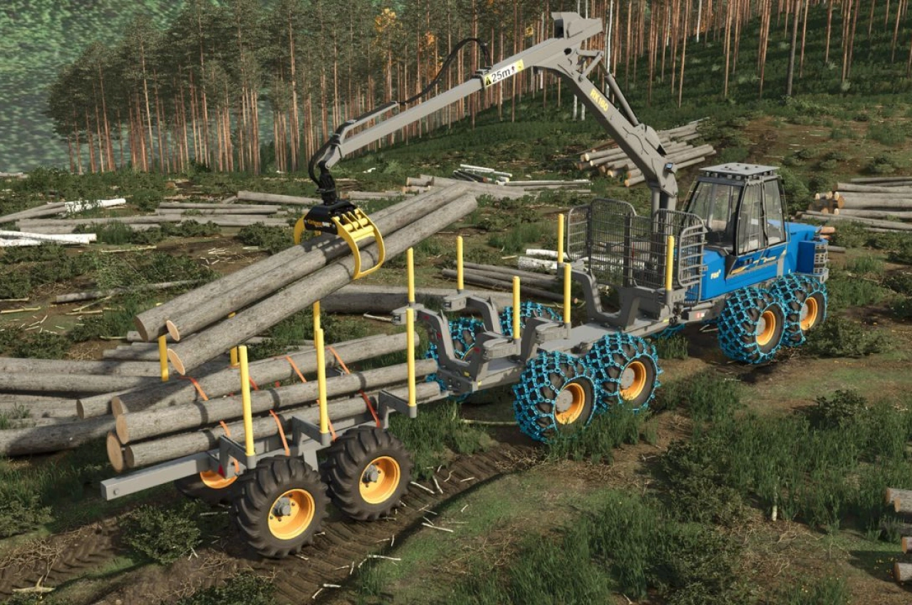 Причіп для лісозаготівлі для Farming Simulator 25