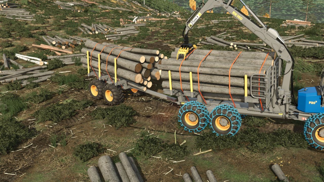 Причіп для лісозаготівлі для Farming Simulator 25