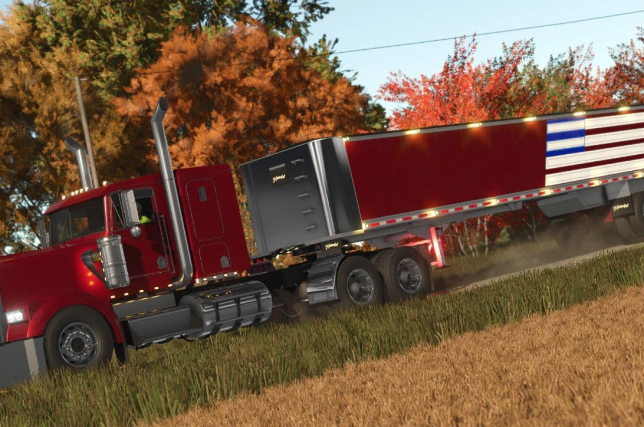 Напівпричіп Lizard Masterful 39ft для Farming Simulator 25