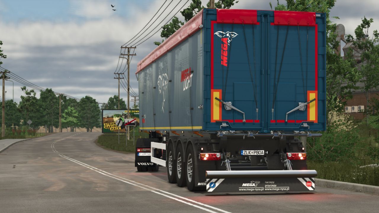 Напівпричіп MEGA Light 3 для Farming Simulator 25