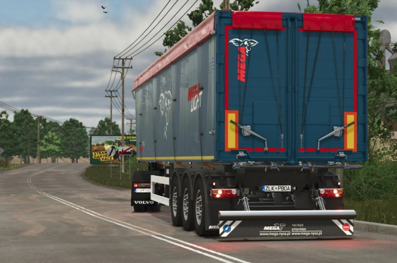 Напівпричіп MEGA Light 3 для Farming Simulator 25