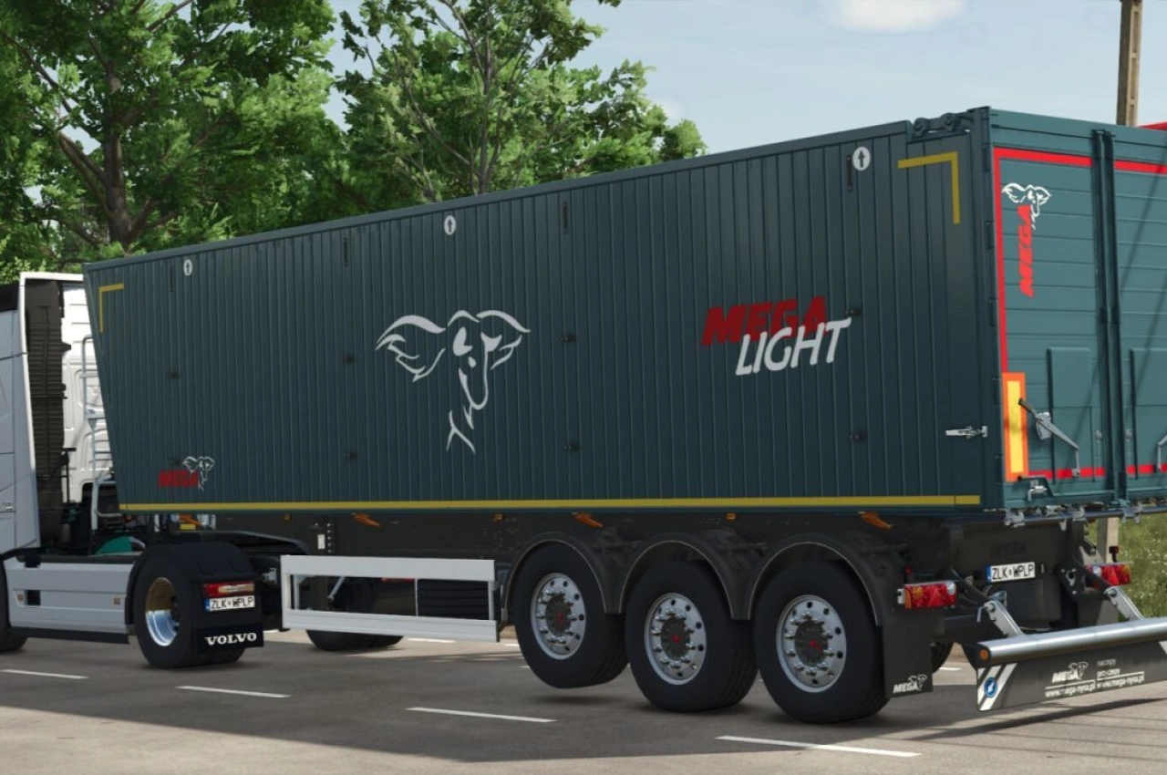 Напівпричіп MEGA Light 3 для Farming Simulator 25