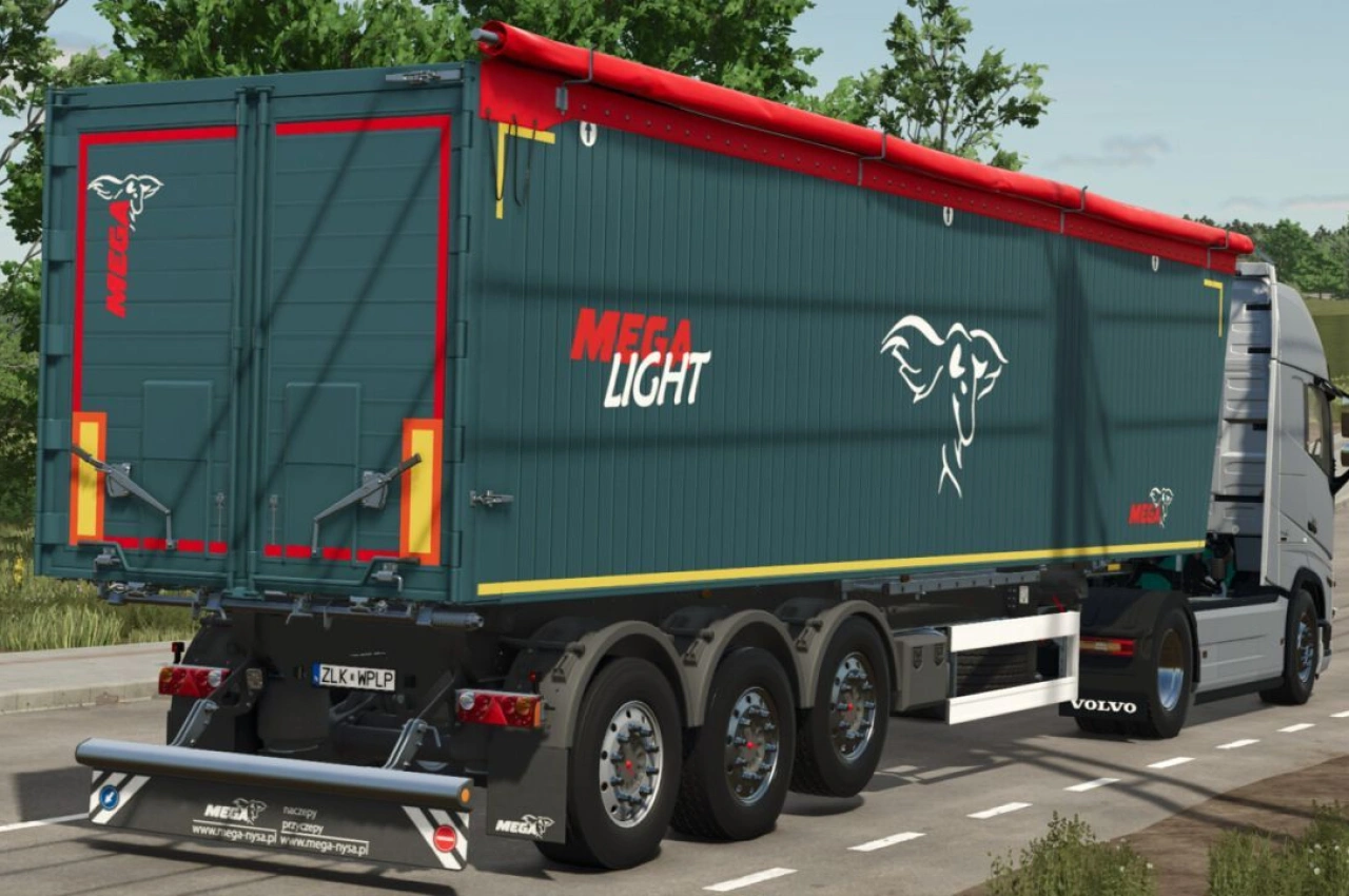 Напівпричіп MEGA Light 3 для Farming Simulator 25
