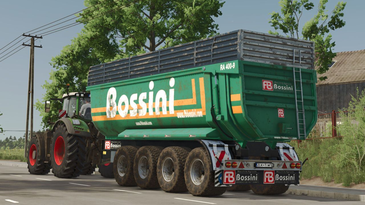 Причіп Bossini RA 400-9 для Farming Simulator 25