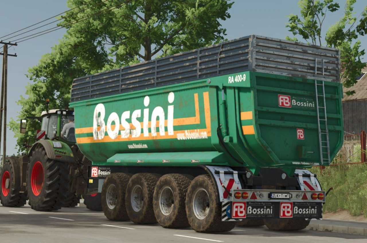 Причіп Bossini RA 400-9 для Farming Simulator 25
