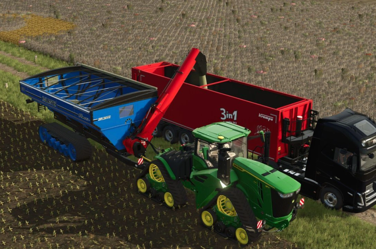 Вагон-автопідйомник Elmer's Haulmaster для Farming Simulator 25