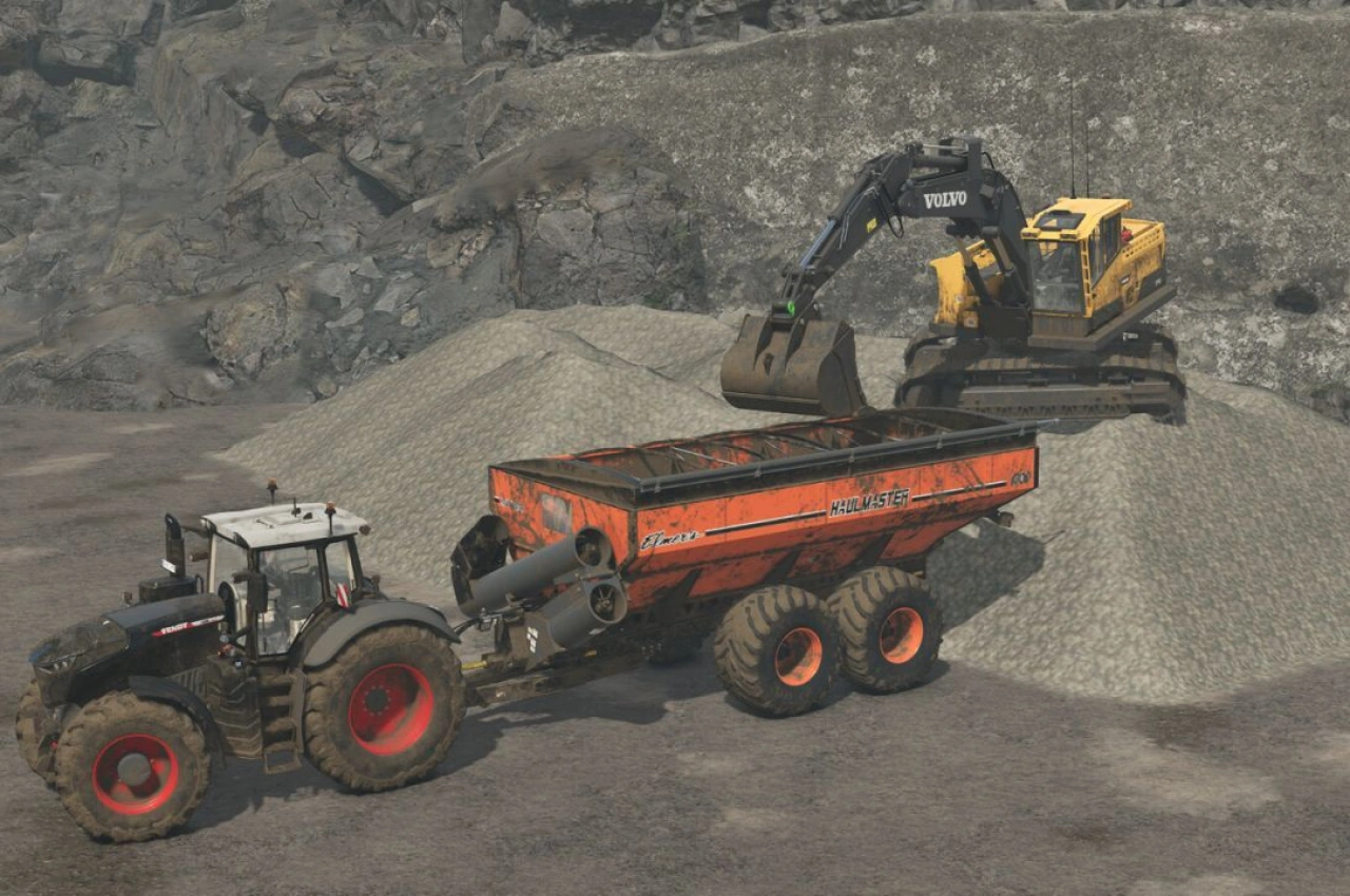 Вагон-автопідйомник Elmer's Haulmaster для Farming Simulator 25