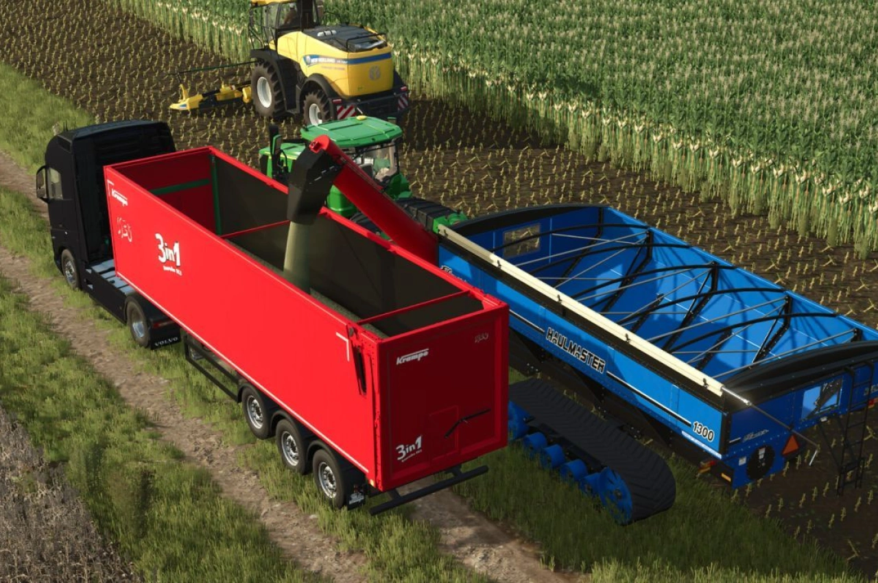 Вагон-автопідйомник Elmer's Haulmaster для Farming Simulator 25