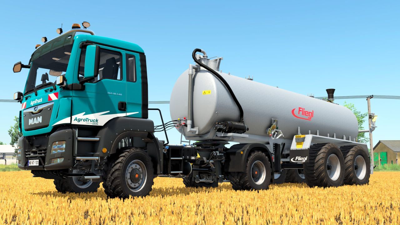 Причіп Fliegl VFW 25000 для Farming Simulator 25