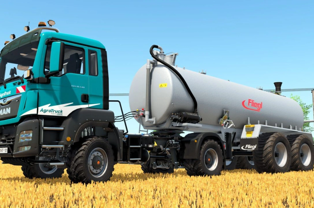 Причіп Fliegl VFW 25000 для Farming Simulator 25