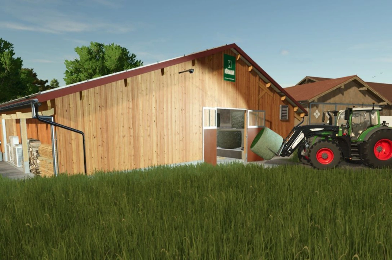 Сушарка для круглих тюків для Farming Simulator 25