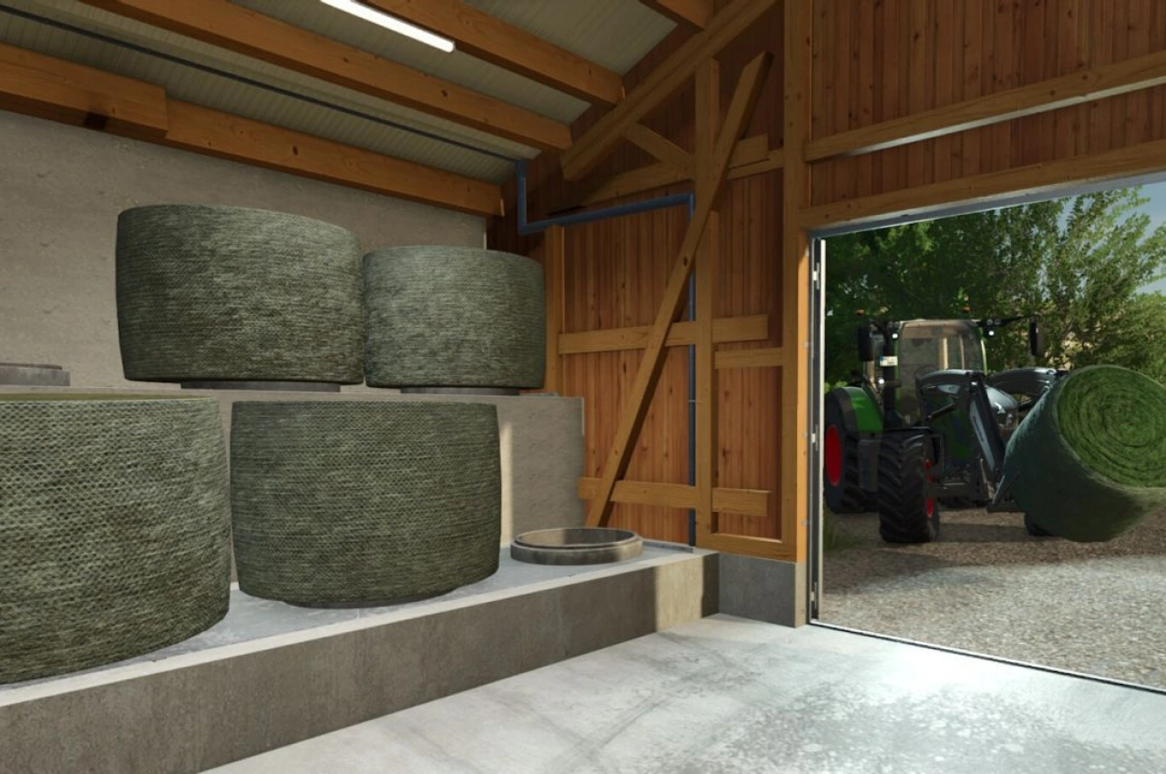 Сушарка для круглих тюків для Farming Simulator 25