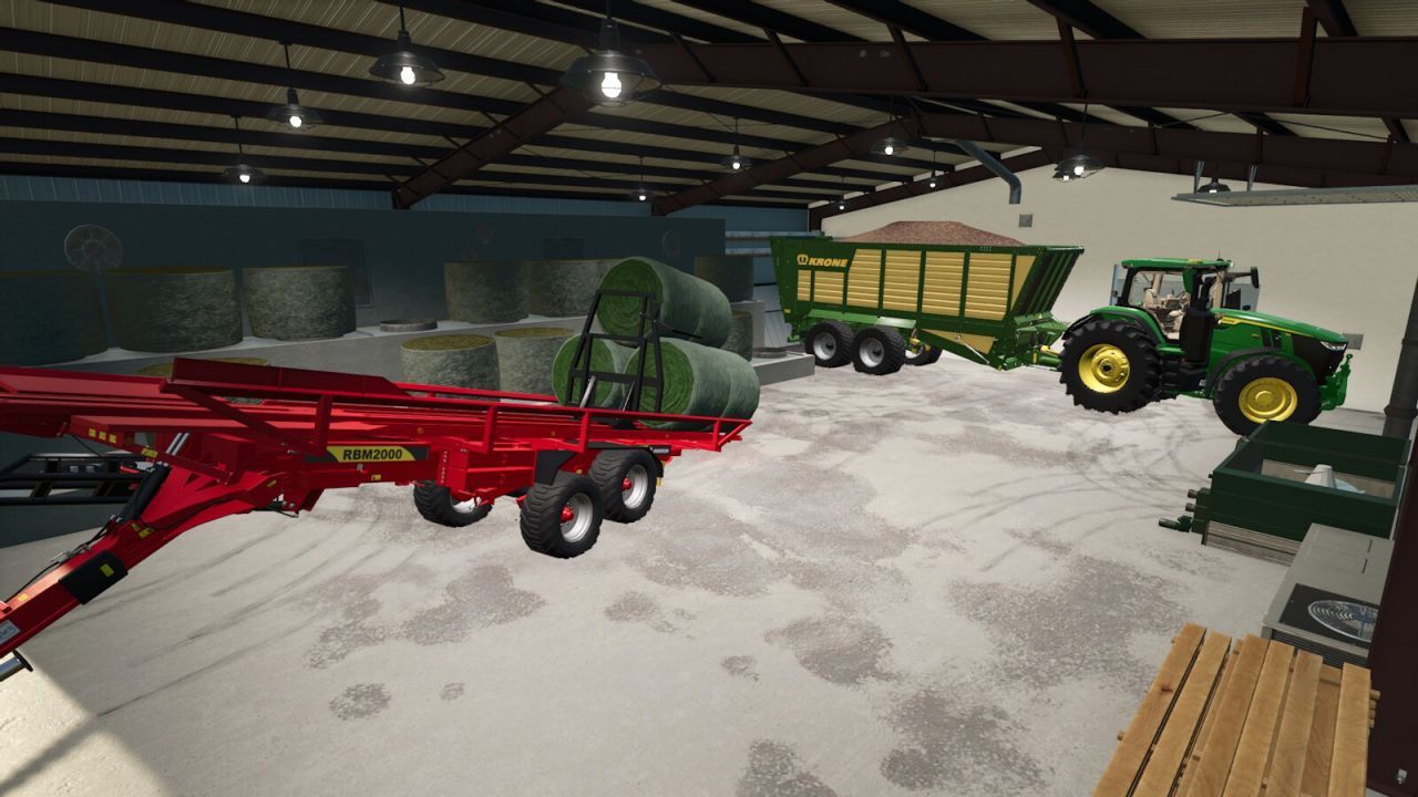 Сушарка для круглих тюків для Farming Simulator 25