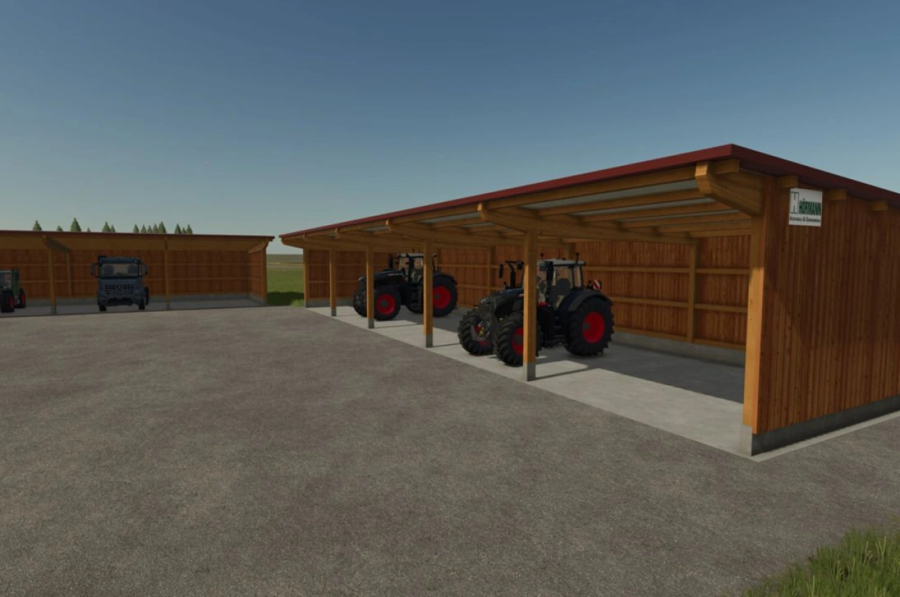 Дерев'яний сарай Rudolf Hoermann для Farming Simulator 25