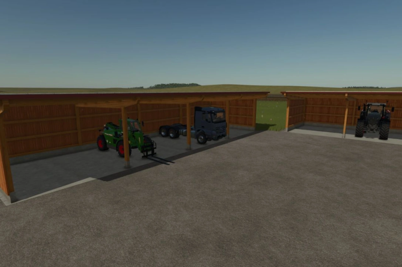 Дерев'яний сарай Rudolf Hoermann для Farming Simulator 25