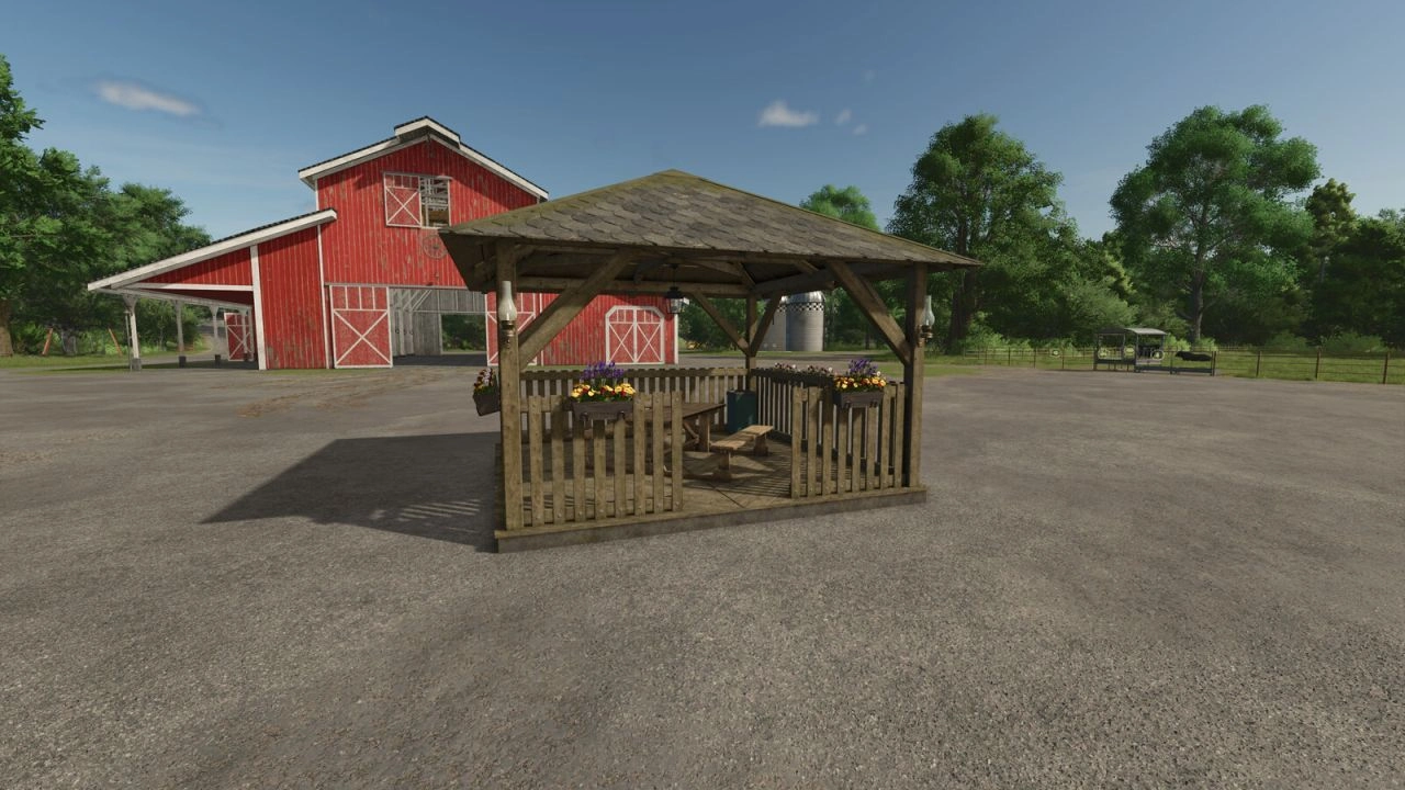 Дерев'яна альтанка для Farming Simulator 25