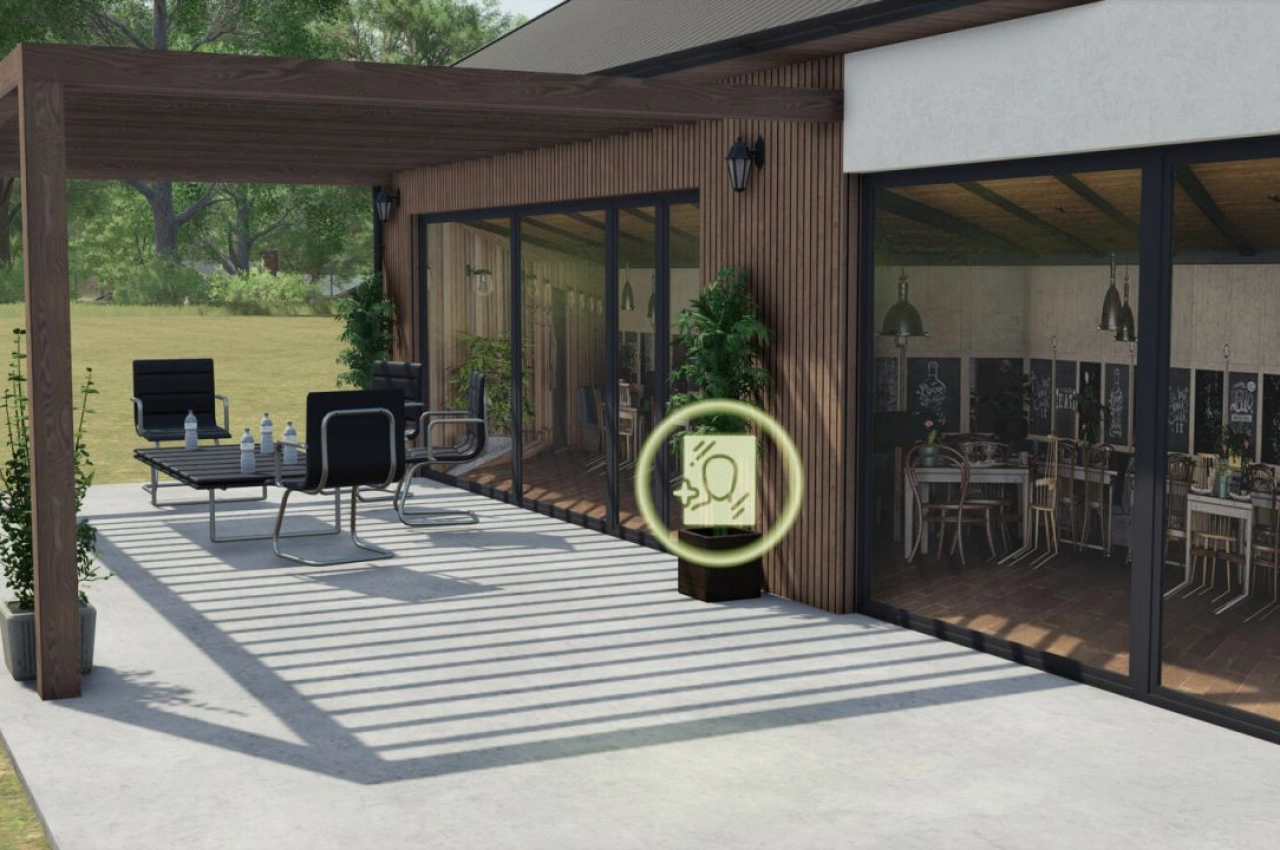 Будівля White Luxury House для Farming Simulator 25