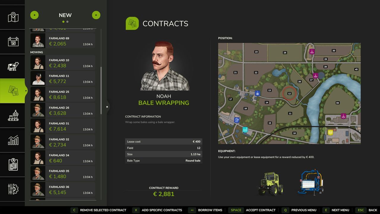 Генератор типів контрактів для Farming Simulator 25