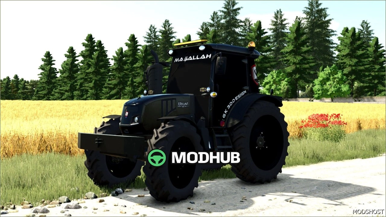 Трактор Erkunt Hasret 125 CRD4 для Farming Simulator 25