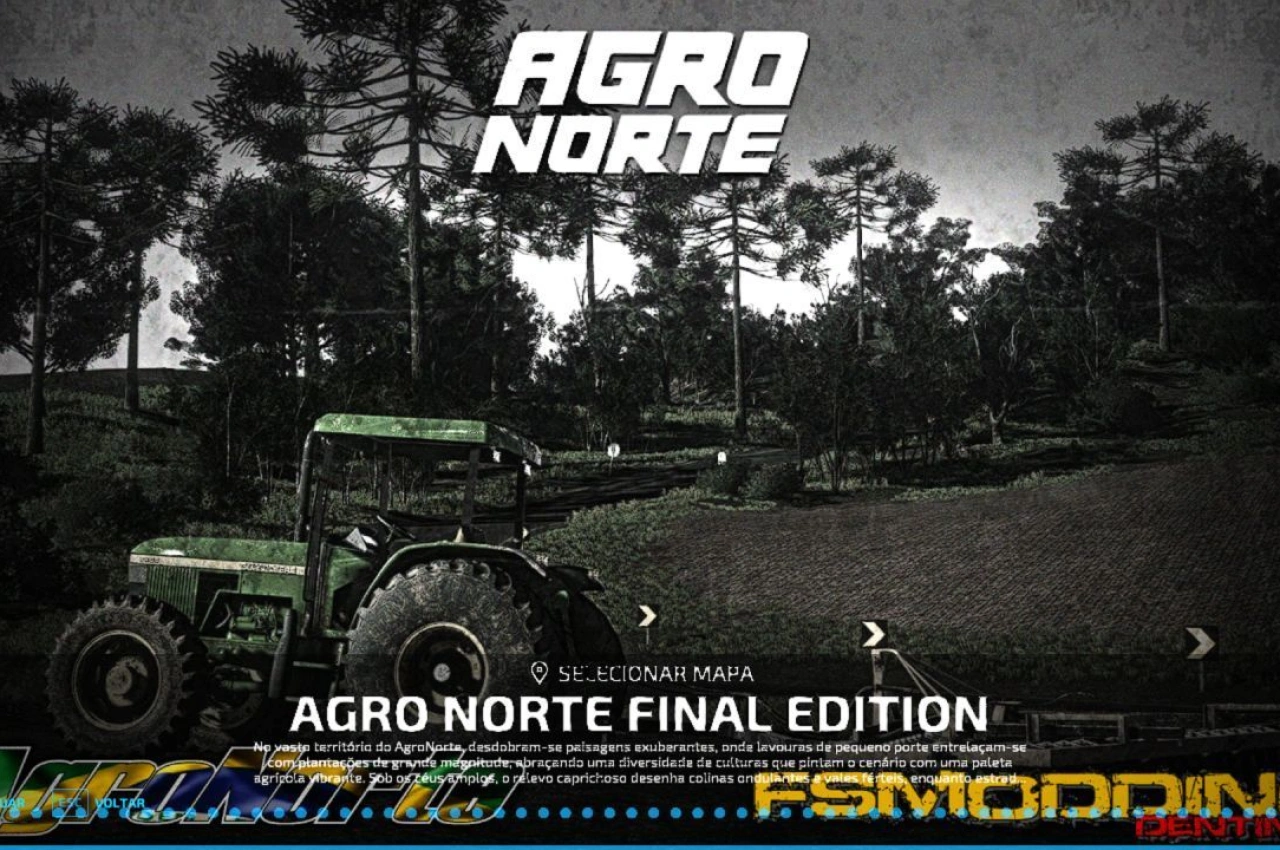 Карта AGRO NORTE для Farming Simulator 22