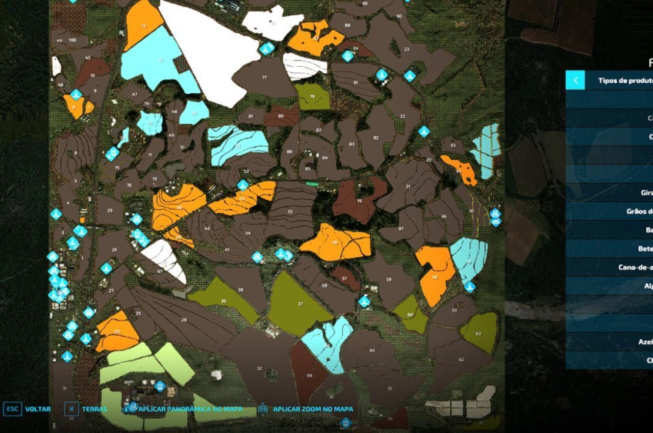 Карта AGRO NORTE для Farming Simulator 22