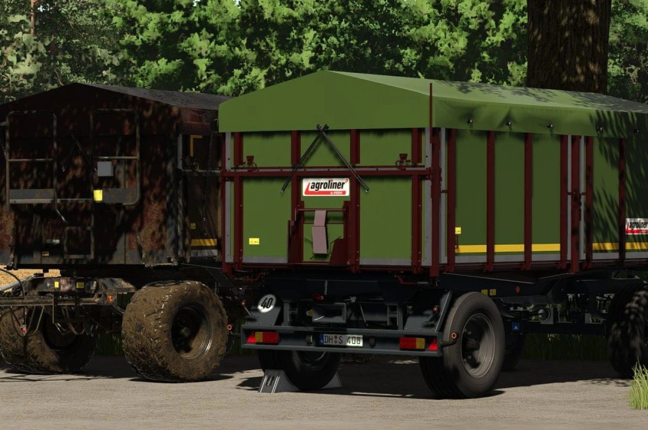 Причіп Kröger Agroliner HKD 302 для Farming Simulator 25