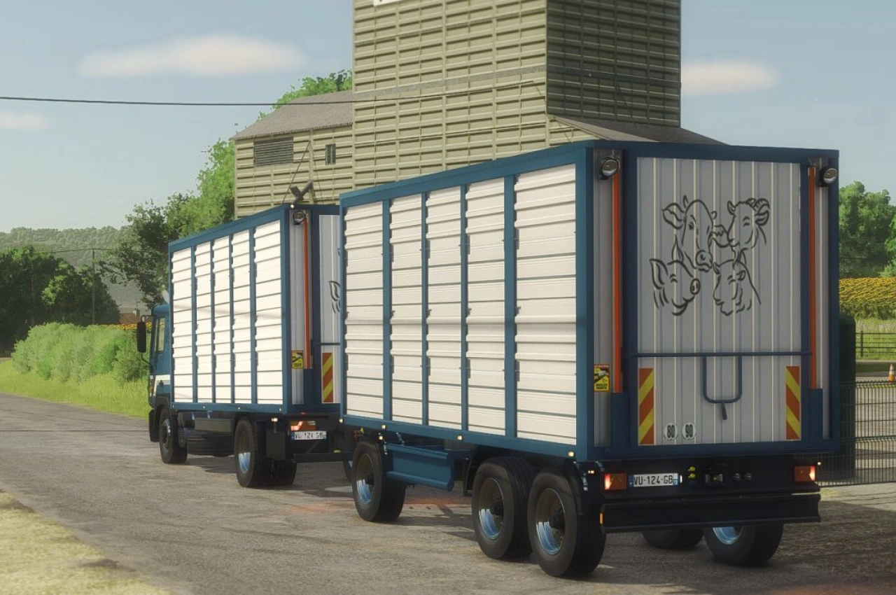 Вантажівка для перевезення худоби MAN 19.403 для Farming Simulator 25