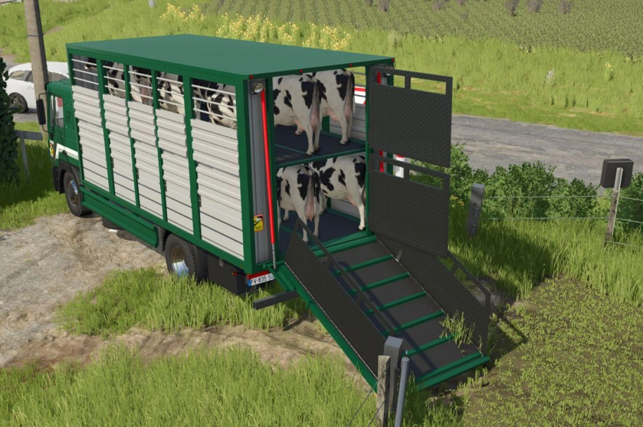 Вантажівка для перевезення худоби MAN 19.403 для Farming Simulator 25